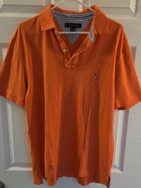Tommy Hilfiger Orange Short Sleeve Polo